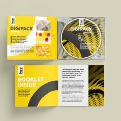 Nhãn đĩa - Disk labels Digipack Mockup 2
