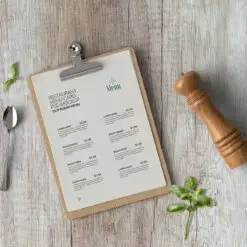 Thực đơn - Menus 16 Thực đơn - Menus Free Restaurant Menu Card PSD Mockup PSD