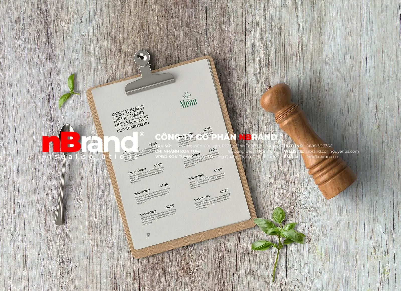 Free-Restaurant-Menu-Card-PSD-Mockup-PSD Thực đơn - Menus Free Restaurant Menu Card PSD Mockup PSD