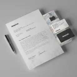 Giấy tiêu đề - Letterhead 11 Giấy tiêu đề - Letterhead Free Simple Business Card Letterhead Stationery Mockup PSD Set 1