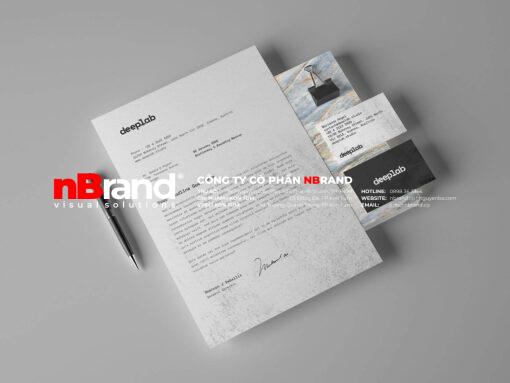 Giấy tiêu đề - Letterhead Free Simple Business Card Letterhead Stationery Mockup PSD Set 1