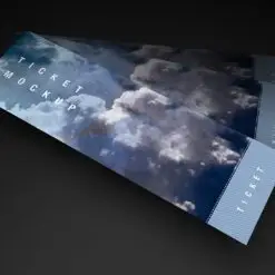 Vé - Tickets Free Ticket Mockup 02