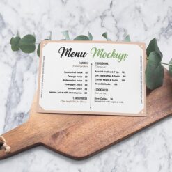 Thực đơn - Menus 14 Thực đơn - Menus Landscape Menu Card