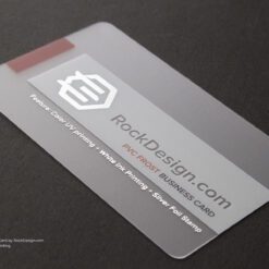 Thẻ nhựa - Platic cards frostpvc rockdesign03