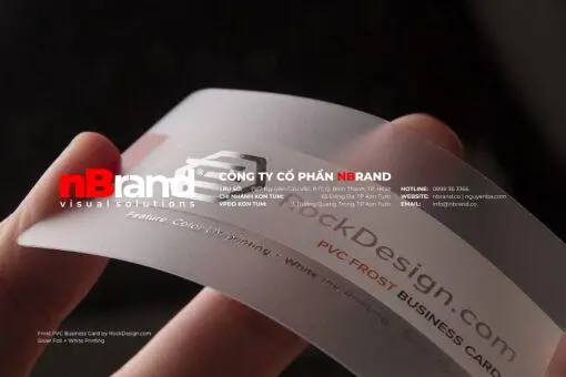 Thẻ nhựa - Platic cards frostpvc rockdesign04