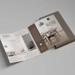 Tờ rơi số lượng ít 14 Tờ rơi số lượng ít Branding Bi Fold Brochure Mockup 1600x1200 1