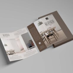 Tờ rơi số lượng ít 14 Tờ rơi số lượng ít Branding Bi Fold Brochure Mockup 1600x1200 1