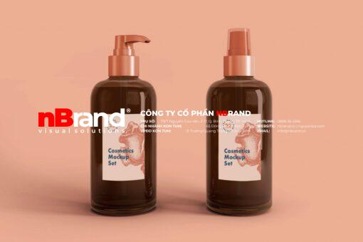 Nhãn Chai Lọ - Bottle Labels Cosmetics Mockup 4 1024x683 2