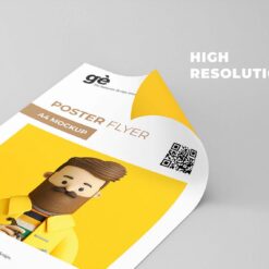 Tờ rơi cao cấp - Premium Flyer 11 Tờ rơi cao cấp - Premium Flyer Curly Paper Flyer Mockup 2 1536x1141 1