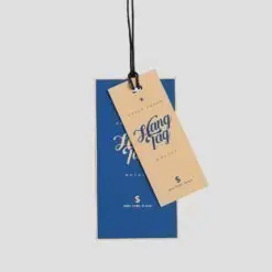 Mác Sản Phẩm Giấy Kraft - Kcraft Tag Dual Cloth Hanging Tag Mockup 1