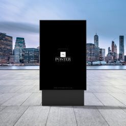 Backlit Film 13 Backlit Film Free Outdoor City Advertising Billboard Poster Mockup
