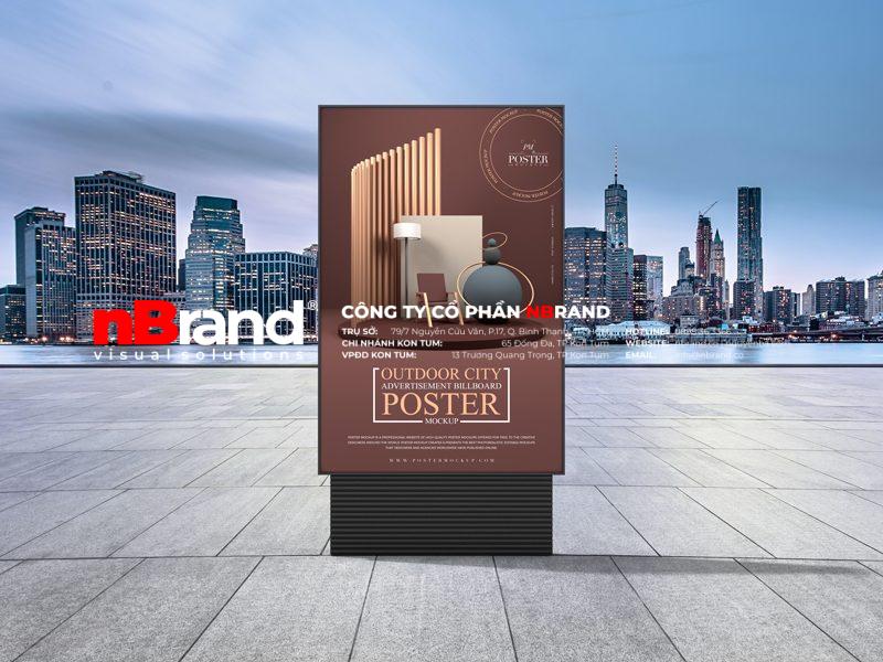 Outdoor-City-Advertising-Billboard-Poster-Mockup Backlit Film Outdoor City Advertising Billboard Poster Mockup