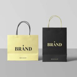 Túi Giấy Có Quai Xách - Paper Bags with Handles Paper Shopping Bags Mockup 1 1024x768 1