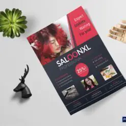 Tờ rơi số lượng nhiều 12 Tờ rơi số lượng nhiều Professional Beauty Salon