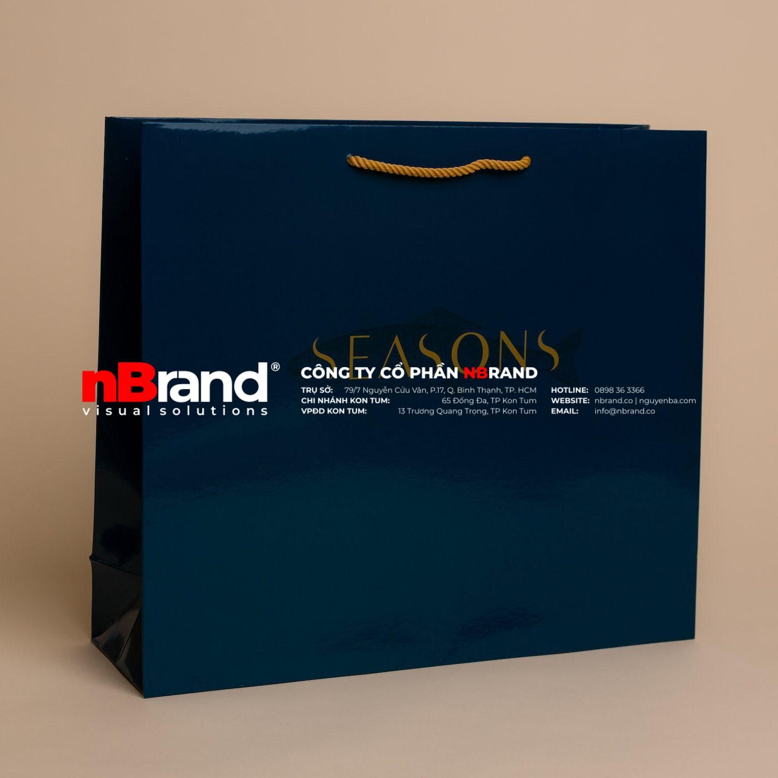 Rope-Handle-Laminated-Paper-Bag Túi Giấy Ép Kim - Laminated Paper Bag Rope Handle Laminated Paper Bag