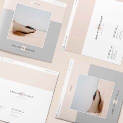 Hồ sơ thiết kế - Brochure Design 14 Hồ sơ thiết kế - Brochure Design Square Brochure Mockup Scene 1 1024x768 1