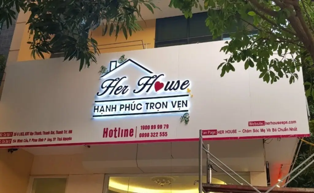 Làm bảng hiệu Spa tại Kon Tum Làm bảng hiệu Spa tại Kon Tum