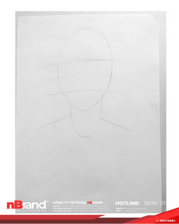 Phác hoạ khuôn mặt một người với chì than 10 step 2