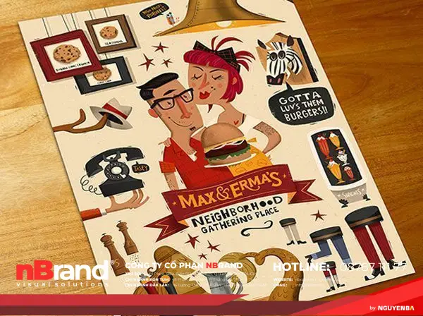 20 mẫu thiết kế thực đơn nhà hàng cực kỳ ngon mắt 13 2. Pizzalli Pizza Menu Design
