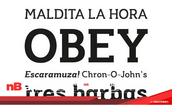 Xu hướng font chữ Serif hiện đại và phổ biến 20 phong serif