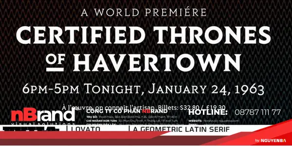 Xu hướng font chữ Serif hiện đại và phổ biến 19 phong serif