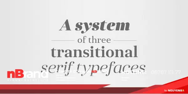 Xu hướng font chữ Serif hiện đại và phổ biến 21 phong serif