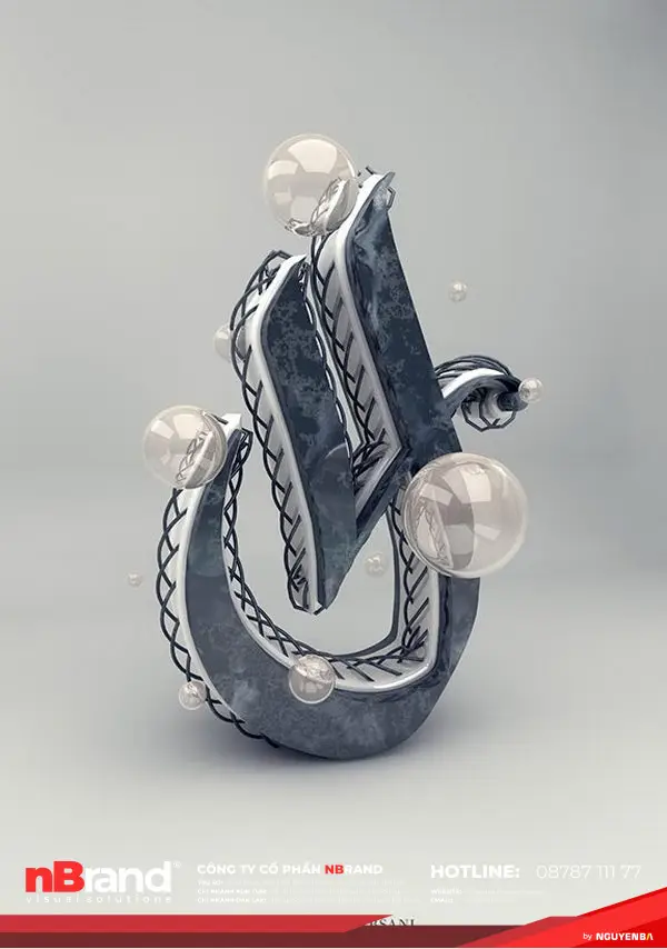 Bộ chữ cái 3D typography tuyệt đỉnh của Alexis Persani 33 bo-chu-cai-3d-typogtraphy-sang-tao-25