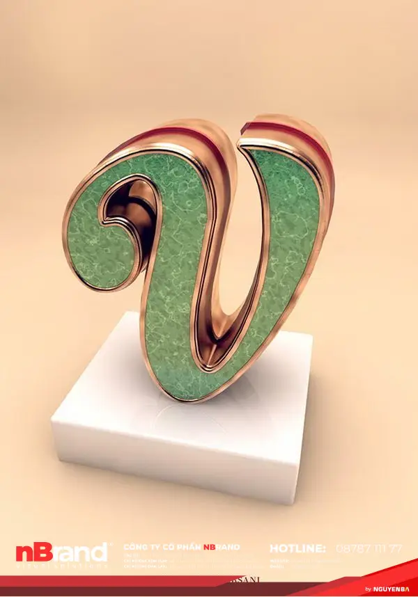 Bộ chữ cái 3D typography tuyệt đỉnh của Alexis Persani 30 bo-chu-cai-3d-typogtraphy-sang-tao-22