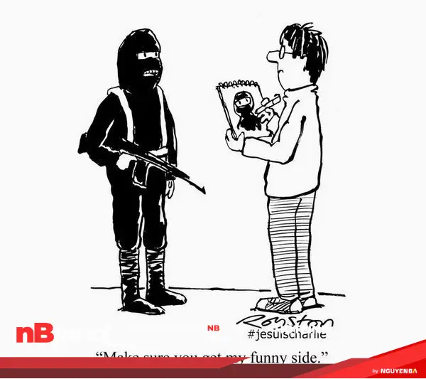 Thảm kịch khủng bố tòa soạn Charlie Hebdo qua tranh minh họa 13 charlie-hebdo-cartoon-response