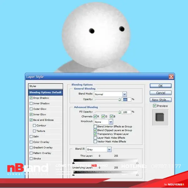 Tạo Người Tuyết và Bông Tuyết Lấp Lánh trong Photoshop 6 Tạo Người Tuyết và Bông Tuyết Lấp Lánh trong Photoshop