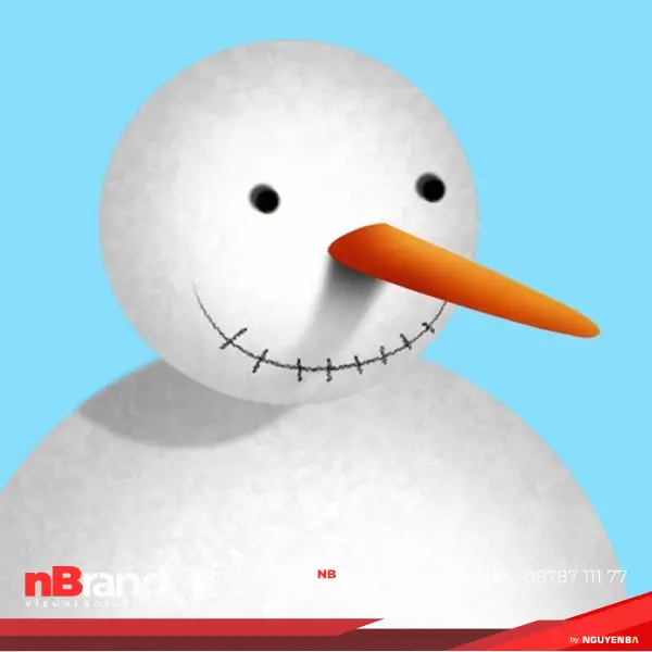 Tạo Người Tuyết và Bông Tuyết Lấp Lánh trong Photoshop 9a Tạo Người Tuyết và Bông Tuyết Lấp Lánh trong Photoshop