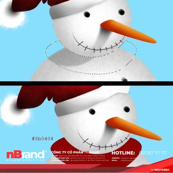 Tạo Người Tuyết và Bông Tuyết Lấp Lánh trong Photoshop 15 Tạo Người Tuyết và Bông Tuyết Lấp Lánh trong Photoshop