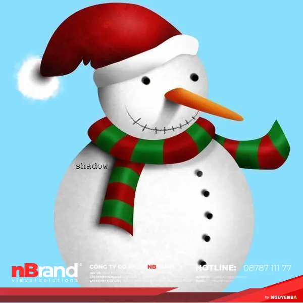 Tạo Người Tuyết và Bông Tuyết Lấp Lánh trong Photoshop 15d Tạo Người Tuyết và Bông Tuyết Lấp Lánh trong Photoshop