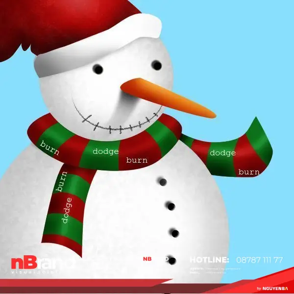 Tạo Người Tuyết và Bông Tuyết Lấp Lánh trong Photoshop 15c Tạo Người Tuyết và Bông Tuyết Lấp Lánh trong Photoshop