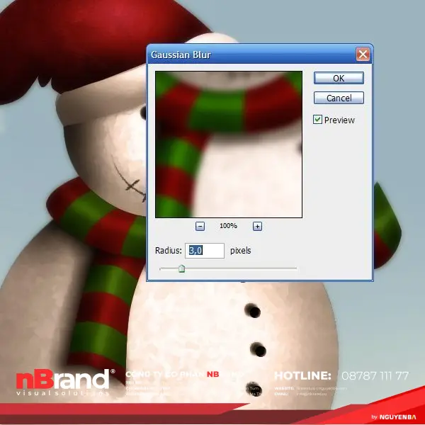 Tạo Người Tuyết và Bông Tuyết Lấp Lánh trong Photoshop 17e Tạo Người Tuyết và Bông Tuyết Lấp Lánh trong Photoshop
