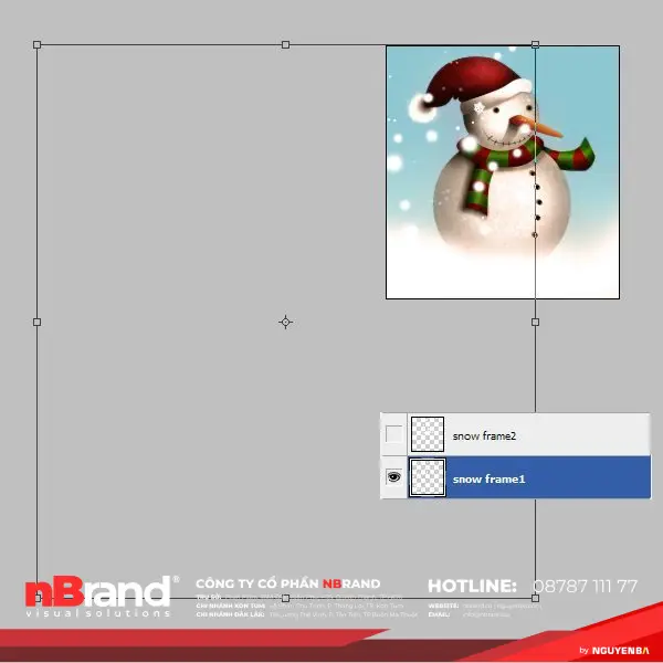 Tạo Người Tuyết và Bông Tuyết Lấp Lánh trong Photoshop 19a Tạo Người Tuyết và Bông Tuyết Lấp Lánh trong Photoshop