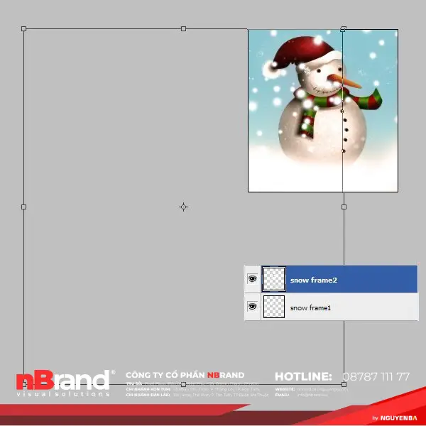 Tạo Người Tuyết và Bông Tuyết Lấp Lánh trong Photoshop 19b Tạo Người Tuyết và Bông Tuyết Lấp Lánh trong Photoshop