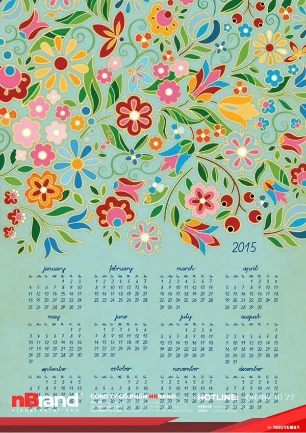 14 ý tưởng tưởng tuyệt đẹp cho lịch năm mới 2015 18 calendar 2015