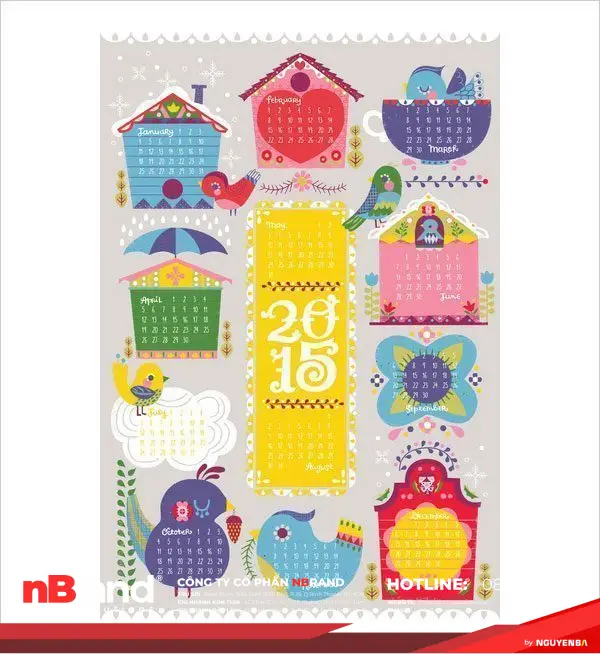 14 ý tưởng tưởng tuyệt đẹp cho lịch năm mới 2015 30 lich 2015