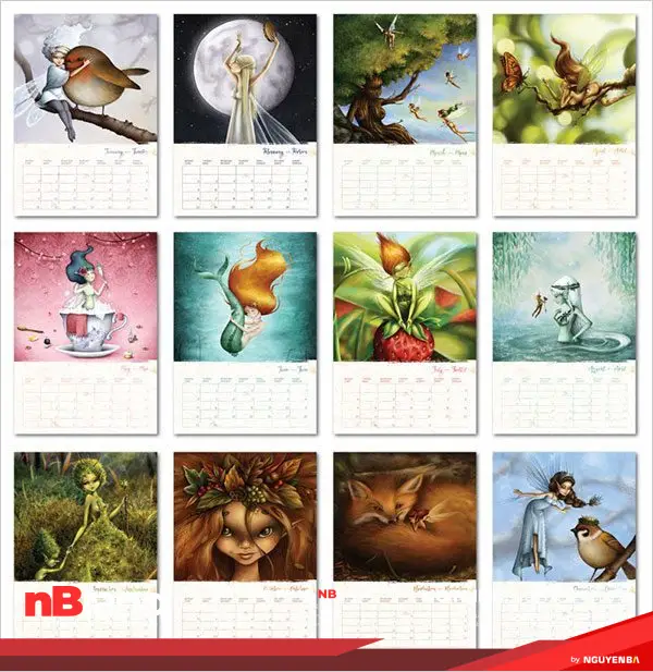 14 ý tưởng tưởng tuyệt đẹp cho lịch năm mới 2015 21 calendar 2015