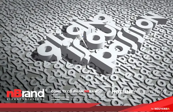 Hiệu quả không ngờ khi 3D hóa tác phẩm Typography 18 3d typography