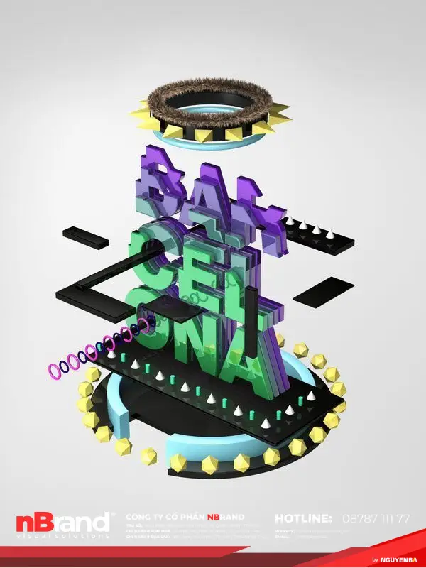 Hiệu quả không ngờ khi 3D hóa tác phẩm Typography 20 3d typography