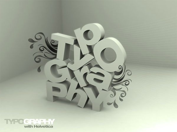 3d typography