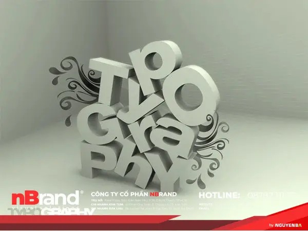 Hiệu quả không ngờ khi 3D hóa tác phẩm Typography 32 3d typography