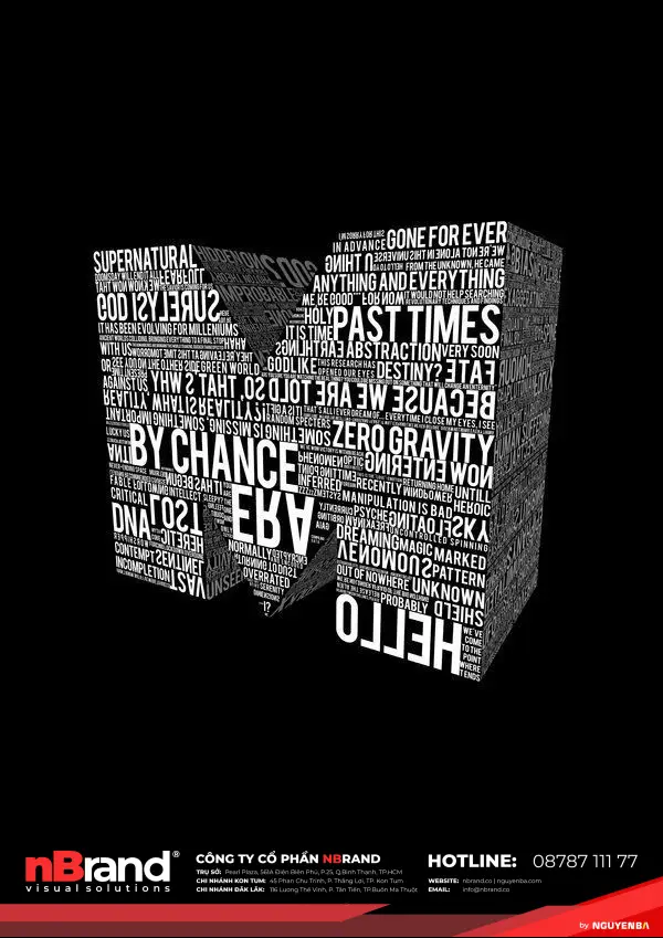 Hiệu quả không ngờ khi 3D hóa tác phẩm Typography 30 3d typography