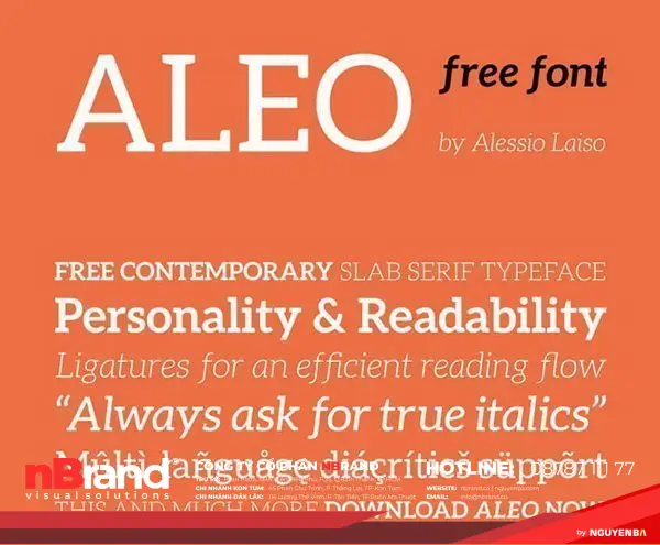 Xu hướng font chữ Serif hiện đại và phổ biến 9 phong serif