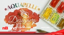 Chia sẻ bộ kit màu nước Aquarelle Designers Kit từ Creative Market anhdaidien 7297