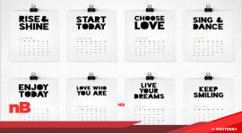 14 ý tưởng tưởng tuyệt đẹp cho lịch năm mới 2015 inspirational typography calendar 2015