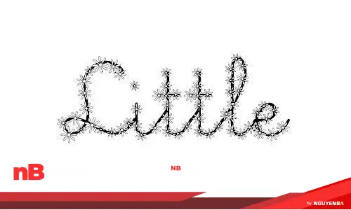 30 font chữ hoa dành cho những thiết kế đáng yêu 10 flower-font-02