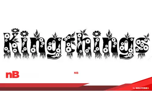 30 font chữ hoa dành cho những thiết kế đáng yêu 17 flower-font-09